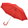 Зонт-трость с пластиковой ручкой, механический; красный; D=103 см; 100% полиэстер 190 T, ярко-красный