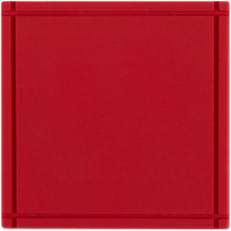 Лейбл из ПВХ Dzeta, L, красный