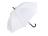 Зонт-трость Reviver с куполом из переработанного пластика, белый