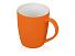 Подарочный набор с блокнотом С2, металлической ручкой и кружкой, оранжевый