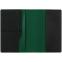 Обложка для паспорта Multimo, черная с зеленым