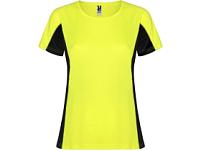 Футболка Shanghai женская, неоновый желтый/черный