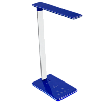 Настольная лампа c беспроводной зарядкой Lumos Ultramarine, синяя