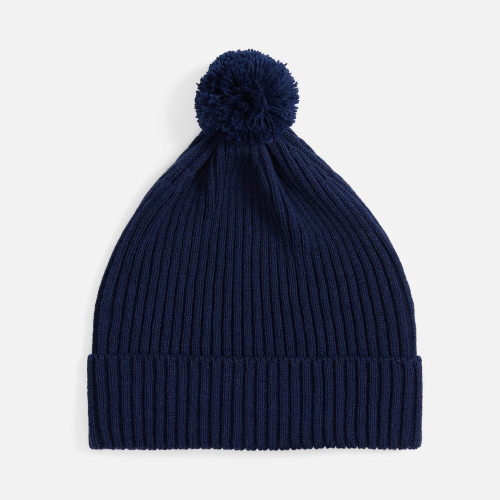 Шапка Catch Match с помпоном, темно-синяя