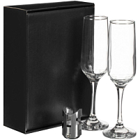 Набор для шампанского Isabella, в черной упаковке Набор для шампанского Isabella, в черной упаковке