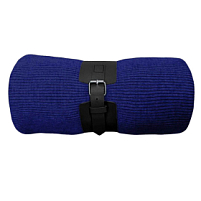 Плед  "Belt"; т.синий; 130 х 180 см; 100% акрил, с поясом, темно-синий