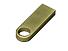 USB 3.0-флешка на 64 Гб с мини чипом и круглым отверстием, золотистый