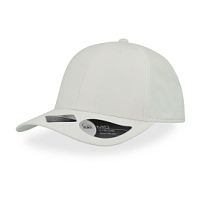 Бейсболка RECY FEEL, переработанный полиэстер, 6 клиньев, пластиковая застежка, белый