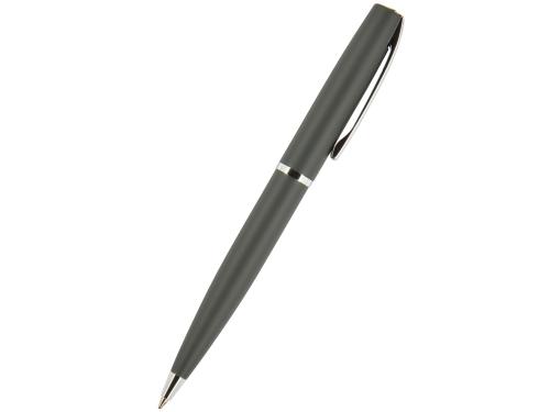 Ручка Sienna шариковая  автоматическая, серый металлический корпус soft-touch, 1.0 мм, синяя