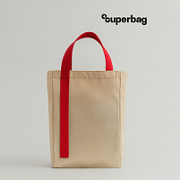 Шоппер Superbag Pack (M) (неокрашенный с красным)