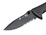 Нож складной Stinger, 80 мм, (чёрный), материал рукояти: сталь/алюминий (чёрный)