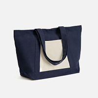 Шопер Shophop, синий с неокрашенным