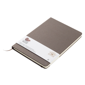 Блокнот из растительного сырья Tutti Frutti в твёрдом переплёте, Чёрный кофе