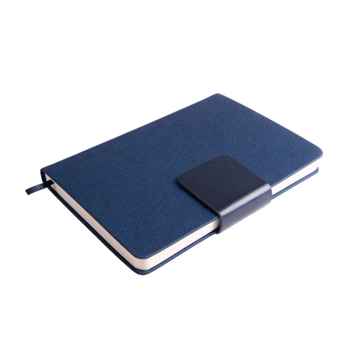 Ежедневник недатированный Mod, А5, темно-синий, кремовый блок, темно-синий