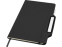 Nexus блокнот формата А5 в твердой обложке с ручкой и карандашом - сплошной черный
