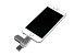 USB-флешка на 32 Гб, интерфейс USB3.0, поворотный механизм,c дополнительными разъемами для I-phone Lightning и Micro USB, полностью металлический корпус, серебро