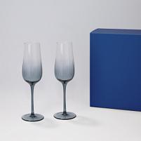Подарочный набор 2 бокала для шампанского Mancera в синей коробке Подарочный набор 2 бокала для шампанского Mancera в синей коробке