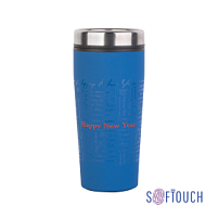 Термостакан "Европа" с UF печатью по окружности "Happy New Year", покрытие soft touch Термостакан "Европа" с UF печатью по окружности "Happy New Year", покрытие soft touch