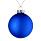 Елочный шар Finery Matt, 10 см, матовый синий