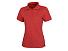 Calgary женская футболка-поло с коротким рукавом, красный