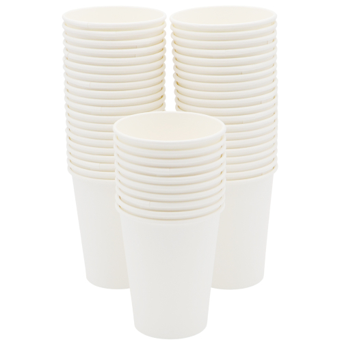 Набор 50 шт бумажный стакан 9 унций (230 мл), Белый