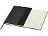 Блокнот Alejandra формата А5 с твердой обложкой из переработанной кожи - сплошной черный