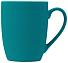 Кружка с покрытием soft-touch Tulip Gum, бирюзовый 320C