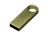 USB 3.0-флешка на 128 Гб с мини чипом и круглым отверстием, золотистый