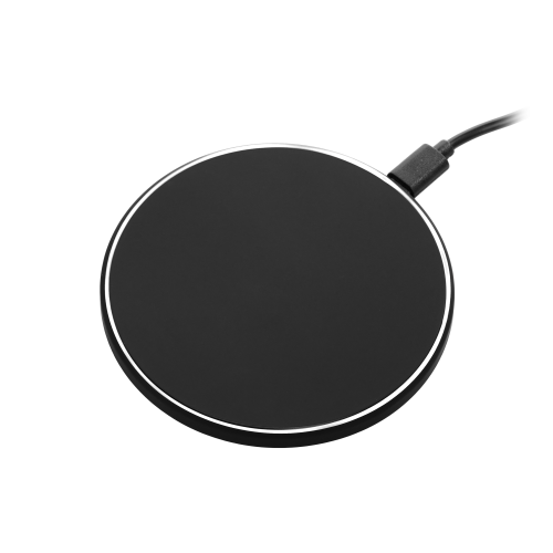 Беспроводное зарядное устройство с подсветкой 15W Auris, черное