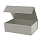 Подарочная коробка-трансформер средняя, серая