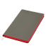 Ежедневник Latte soft touch недатированный, серый/красный