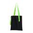 Шоппер Superbag black (чёрный с салатовым)