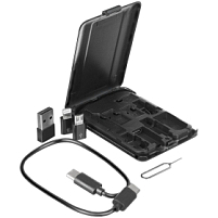 Органайзер с беспроводной зарядкой и набором адаптеров Octopod, черный