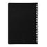Блокнот на двойной пружине HELIX, 143 х 205 мм, черный с белым, блок в линейку, черный, белый