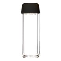 Бутылка стеклянная с двойными стенками Bianca, черная Бутылка стеклянная с двойными стенками Bianca, черная