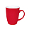 Кружка SWEET с прорезиненным покрытием, ярко-красный