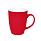 Кружка SWEET с прорезиненным покрытием, ярко-красный