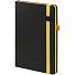 Ежедневник Ton Black, недатированный, черный с желтым