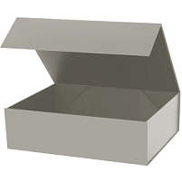 Подарочная коробка-трансформер большая, серая