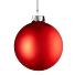 Елочный шар Finery Matt, 10 см, матовый красный