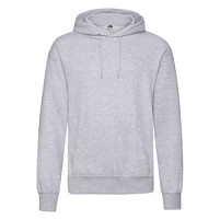 Толстовка "Classic Hooded Sweat", серый меланж_S, 80% х/б, 20% п/э, 280 г/м2, серый меланж