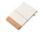 Блокнот с подставкой для телефона из пробки Milky S, молочно-белый