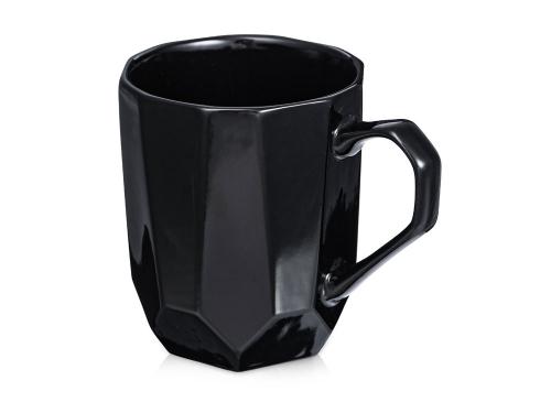 Кружка с гранями Amery, 310мл, черный глянцевый