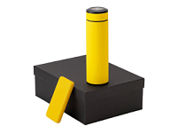 Подарочный набор с термосом и повербанком С2, желтый Подарочный набор с термосом и повербанком С2, желтый