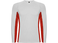 Футболка Shanghai  мужская с длинным рукавом, белый/красный