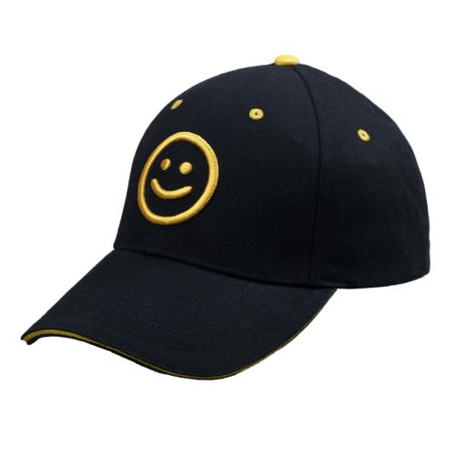 Образец бейсболка CUSTOM MERCH, 6 клиньев, металлическая застёжка с логотипом, черный