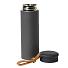 Термос вакуумный STRIPE, 450 мл, серый, черный