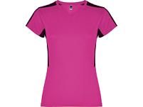 Футболка Suzuka женская, яркая фуксия /черный