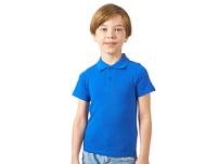 Рубашка поло "First" детская, цвет: синий