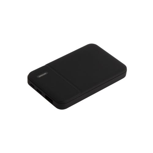 Внешний аккумулятор с подсветкой Скайлайн (Skyline), 5000 mAh, черный